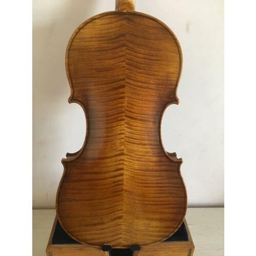 Master 4/4 Violin Guarneri model nice flamed maple back