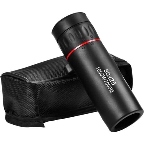 Mini Monocular Telescope Portable Zoom 7X Scope 30x25 Monocular Telescope for Travel Hunting Outdoor Tool