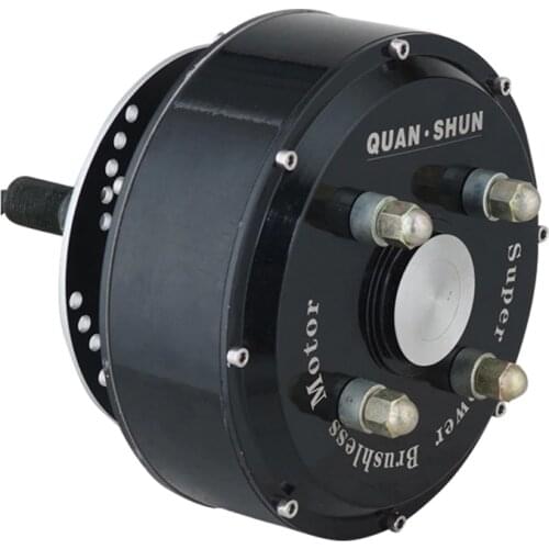 QS Motor 1000W 205 40H V1 E-car Single Shaft Hub Motor