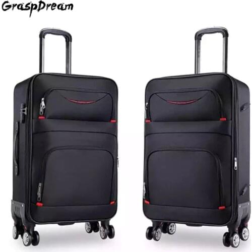 New high quality Oxford Rolling Luggage Spinner men Business luxury Suitcase Wheels carry on canvas Cabin Trolley High capacity