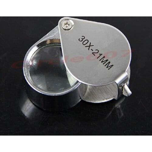 New Jewelry Diamond Eye Loupe Magnifier Magnifying Glass Triplet Jewelers 30x21mm hot