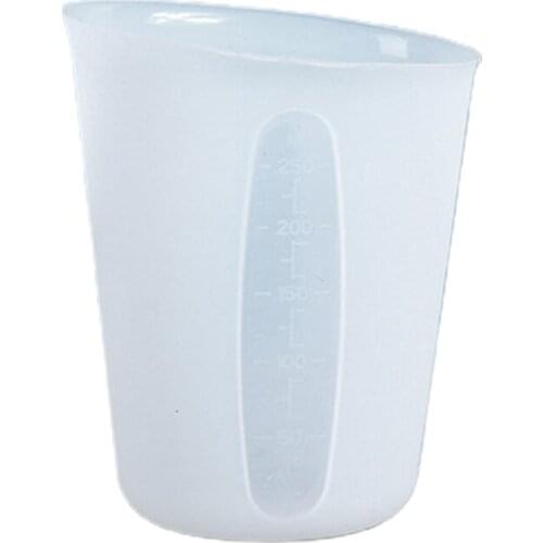 DIY Crafts Decor Crystal Epoxy Resin Mold 250ml Measuring Cup Mug Silicone Mould 85LF