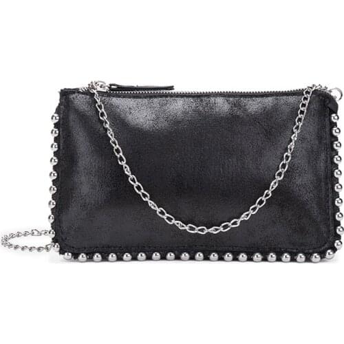 Top Brand Rivet Casual Shoulder Bags Women Fashion Black Crossbody Bag Lady Designer Luxury Square Shopping Bag Satchels Purses