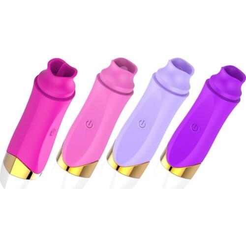 Women Silicone Tongue Licker Masturbation Tongue Licking Clitoris Massager Adult Sex Sucking Toy