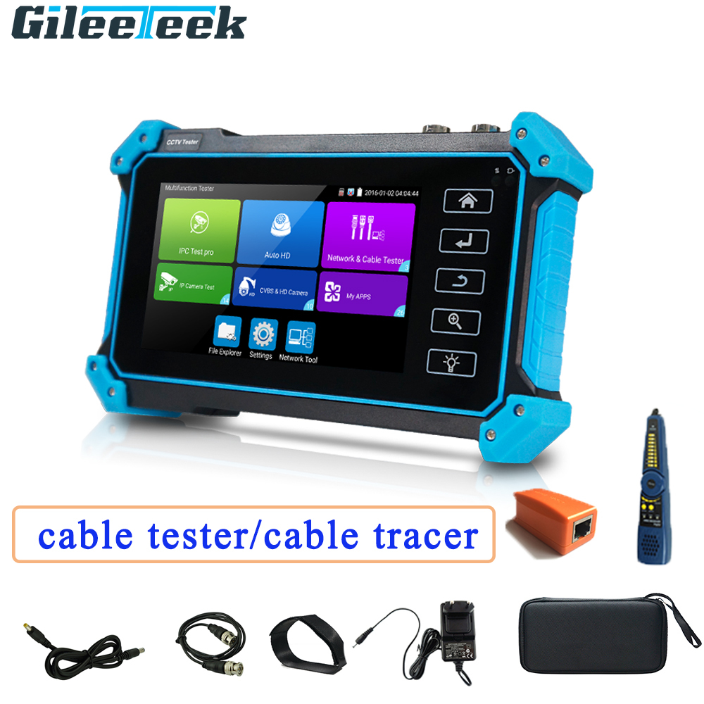 Cctv Tester IPC-5200 Plus Full 8MP IP CVI TVI AHD SDI Analog 6 In 1 Hd Tester-monitor Vga & 4k HDMI Input Cable Tracer Power In
