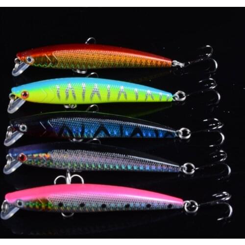 TQEXSZ 9cm 8g Minnow Fishing Lure Wobbler with 6# Hooks Floating Hard Bait Fishing Tackle Pesca Carp Crankbait 3D Eyes