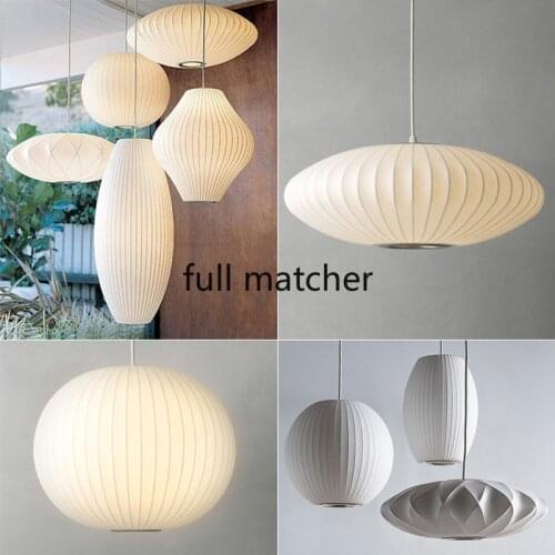 Japanese Silk Chandelier Lighting Simple Chinese Store Scandinavian Lighting Hanging Lamp Decor Home Luminaire Lamparas Lustre