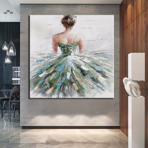 100% Hand-Painted Sexy Woman Oil Painting Wall Pictures Canvas Wall Art For Modern Bedroom Decoration Large Size Frameless