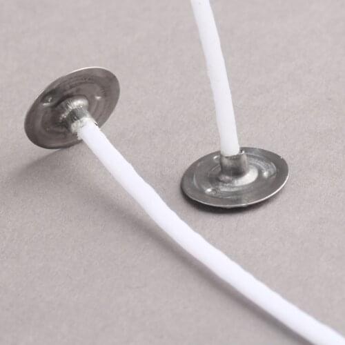 100pcs Candle Wicks Cotton Core Waxed Wicks with Sustainer for Candle Making 15/18/20/25/30cm