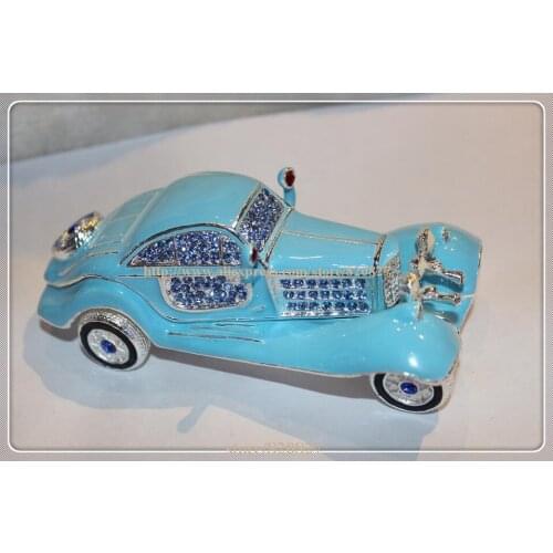 Antique European car storage box old car decoration upscale miniature cars crafts jewelry box Metal Car Trinket Box Gift Box