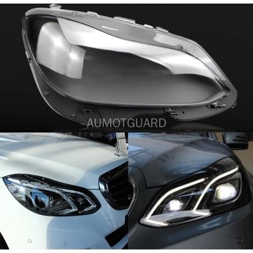 Car Headlamp Lens For Mercedes-Benz W212 E200L E260L E280L E300L E350L 2014 2015 Car Headlight Headlamp Lens Auto Shell Cover