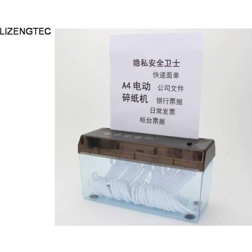 Free Shipping LIZENGTEC A4 Multi-functional USB and 6*AAA battery Two Power Paper Shredder (Without Battery While Shipping)