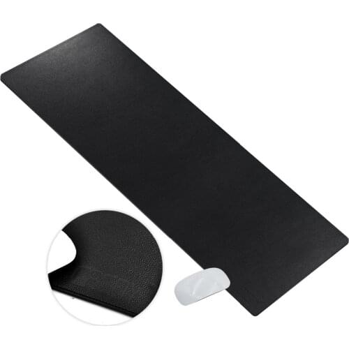 CACOY Extended Artificial Leather Desk Pads Protector -100x40cm- Large Waterproof Mouse Pad Keyboard Pad for Home & Office-Black