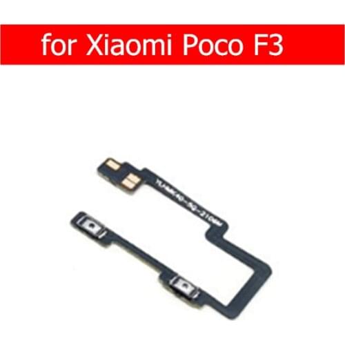 For Xiaomi Poco F3 Volume Side Key button Flex Cable Switch Flex Cable Replacement Repair Parts