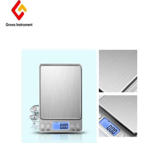2000g Balance Digital Electronic Scale High Precision Kitchen Bake Stainless Steel Jewelry Medicine Mini Pocket Weight Scale