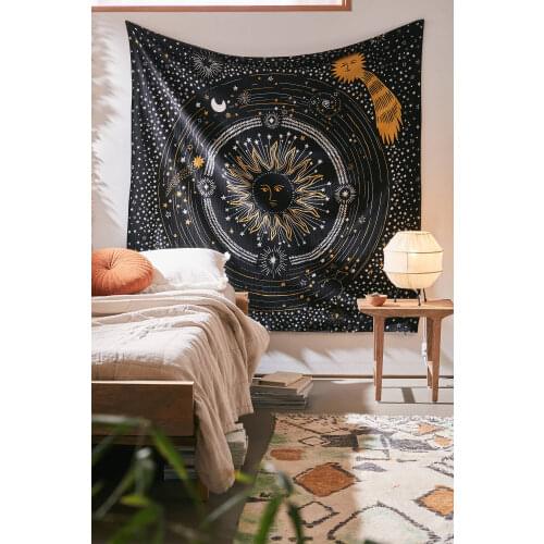 Customized Tapestry Boho Mandala Tapestries Witchcraft Wall Tapestry Print Your Photo Hippie Wall Hanging Blanket Tapestry