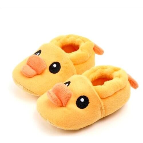Hot Sale Baby Shoes Lovely Cartoon Infants First Walkers Soft Sole Warm Newborn Crib Shoes