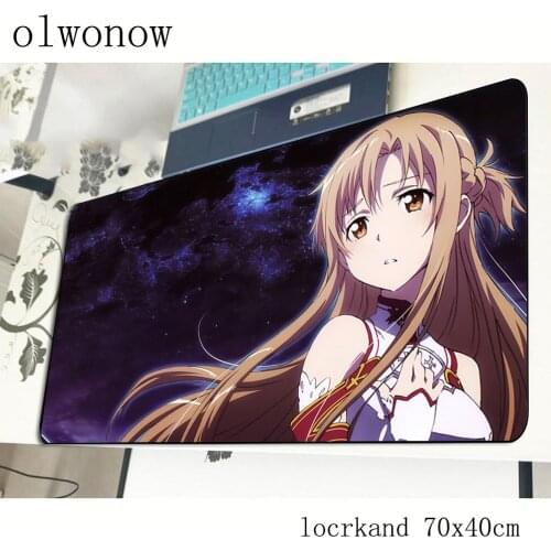 Sword Art Online mouse pad gamer best seller 700x400x2mm notbook mouse mat gaming mousepad large pad mouse PC desk padmouse
