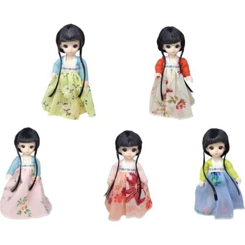 Chinese tradition princess Hanfu princess doll toys Retro fashion Bedroom Ornam 77HD