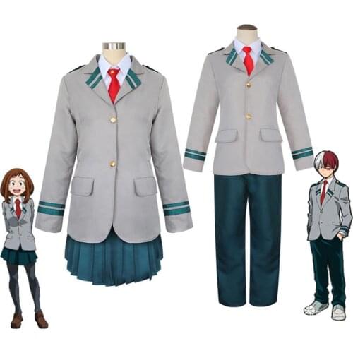 Boku no Hero Academia AsuiTsuyu Yaoyorozu Momo School Uniform Cosplay Costume My Hero Academia OCHACO URARAKA Midoriya Izuku