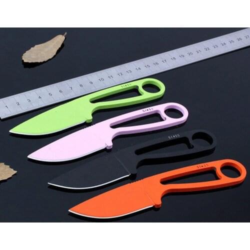 Fixed Blade Knife Neck Knife Camping Survival Pocket Knives Tactical Hunting Keychain Folding Knives K sheath Outdoor EDC Tools