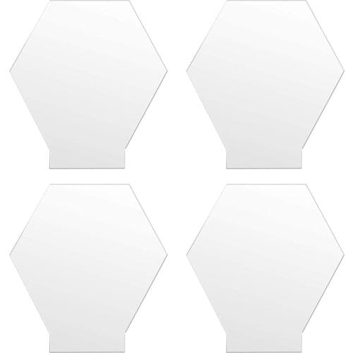 4pcs/pack Transparent Romantic Acrylic Plate Board Easy Use Led Light Sheet Craftsmanship Home DIY Display Party Sign Decorative