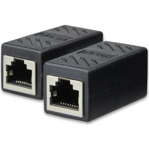 Rj45 connector cat7 cat6 cat5e double ethernet adapter 8p8c network extender extension ethernet cable female to female