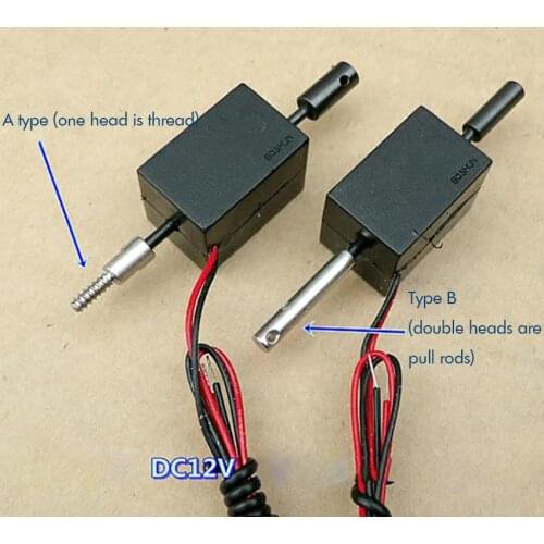 Self-retaining (two-way) Electromagnet DC 12V Push-pull Solenoid Electromagnet for DIY Automation Equipment Stroke 5 Mm