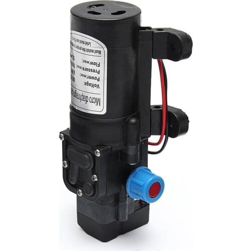 DC 12V 120PSI 5L/MIN Agricultural Electric Water Pump Black Micro High Pressure Diaphragm Water Sprayer Car Wash 12 V