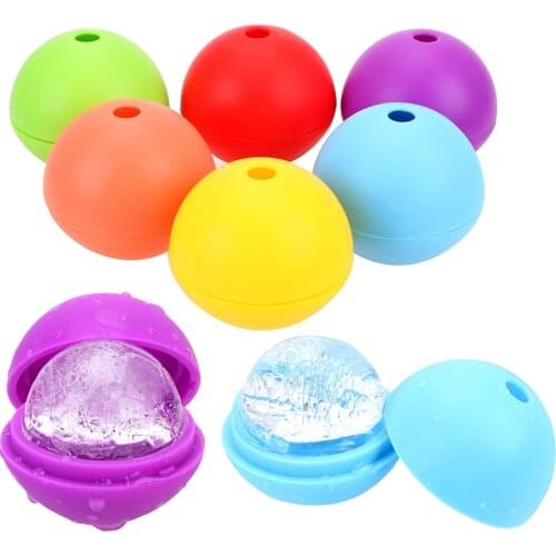 Football Single Case Baking Mold Ice Ball Maker Silicone Ice Moulds Whiskey Wine Cocktail Ice Cube Kitchen Baking Tools DIY