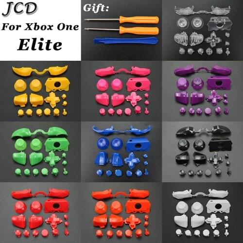 JCD Bumper Triggers Buttons Replacement Full Set D-pad LB RB LT RT Buttons + T8H&T6 Tools For XBOX ONE Elite Controller