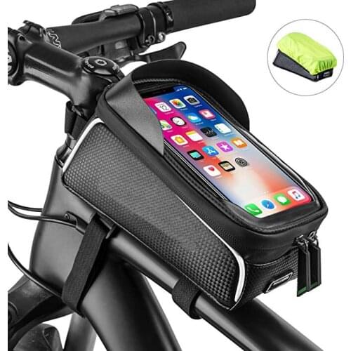 Outdoor Cycling Waterproof Bike Bag With Mobile Phone Screen Touch Bicycle Package Accessories