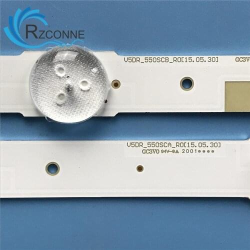 LED Backlight strip 14 lamp For Samsung 55" TV UN55JS700DF UE55JU6800 V5DR_550SCA_R0 V5DR_550SCB_R0 BN96-38481A UA55JS7200