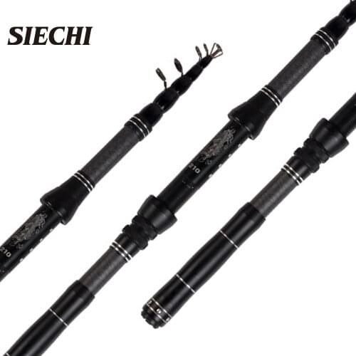 SIECHI Telescopic Fishing Rod M Trout Travel Ultra Light Spinning Casting float fishing 10-25G pole