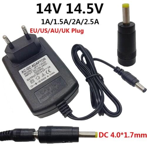 14V 14.5V DC 4.0mm*1.7mm 1A 1.5A 2A 2.5A Universal AC to DC Power Adapter Supply Charging ac/dc Adaptor Converter Switching