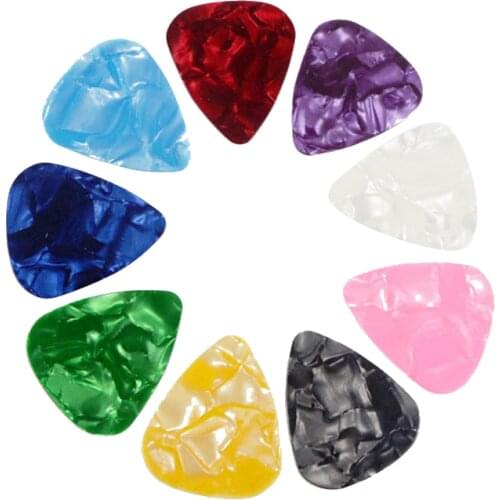 10PCS Guitar Picks Plectrum Mediator Celluloid Electric Smooth Guitar Picks Bass Acoustic Electric Guitar Accessories