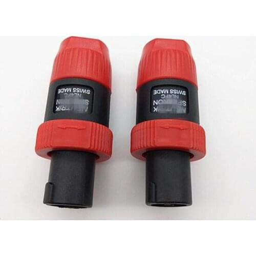 10pcs Self-locking 4-pin card audio plug Professional speaker plug Professional plug 4-pin plug