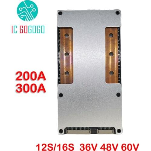 12S 16S 36V 48V 60V Lithium Battery Protection Board 200A 300A Continuous BMS Balance Lifepo4 Lipo Li-ion Packs Cell 3.7V 3.2V