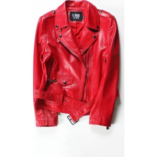 2020 Autumn Jacket Women Sheepskin Coat Leather Jacket Women Moto Jacket Women Female Coats Spring Women Clothes BW17198WPY138