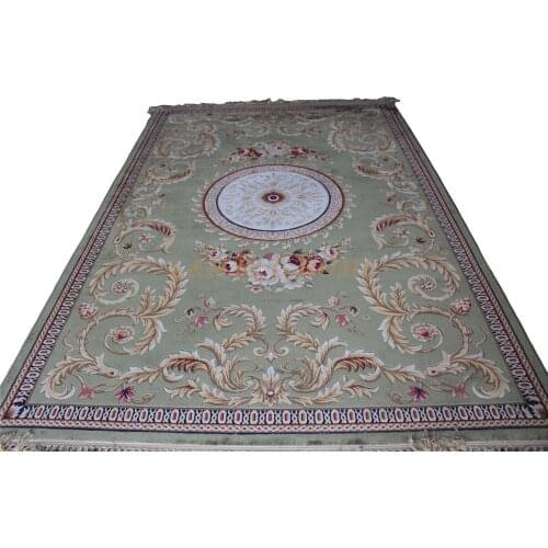 2X2.9M French Viscose Carpet Viscose cut pile carpet with hand crafted effect big size area carpet