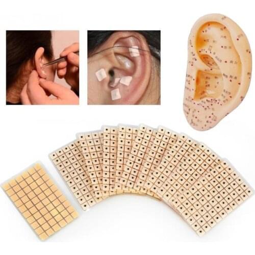 600 Pcs/lot Relaxation Ears Stickers Needle Ear Vaccaria Seeds Ear Massage Auricular-paster Press Seeds