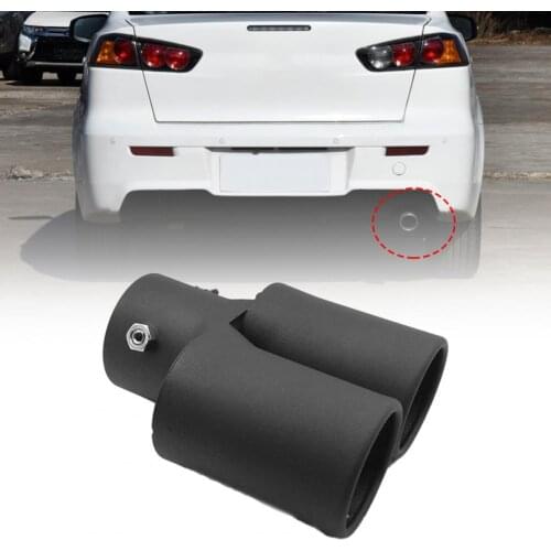 704C Muffler Dual Outlet Corrosion Resistance Stainless Steel Surface Polishing Exhaust Tip for RIO Mufflers Exhaust Systems