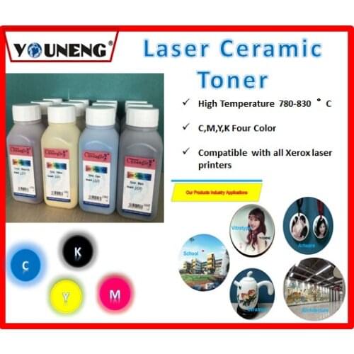800 degree high temperature color ceramic toner powder Compatible For Ricoh and Xerox model vitrotype Print