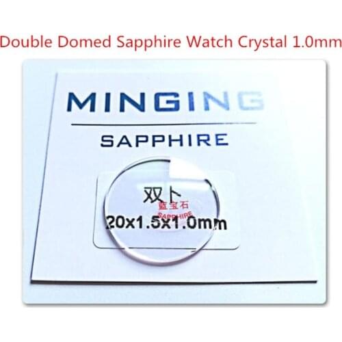 Free Shipping 1pc 1.0-1.2mm Thick Double Domed Sapphire Watch Crystal Diameter From 35~42mm Concave Glass