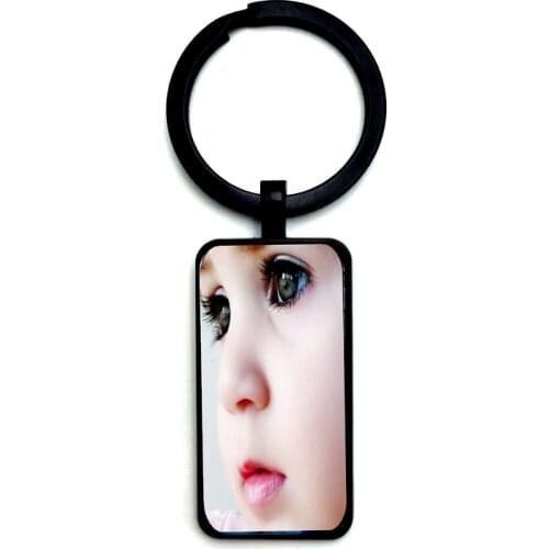 Fashion Custom Photo Glass Keychain Personalized Parent Siblings Children Art Photo Private Handmade Family Keychain Gift