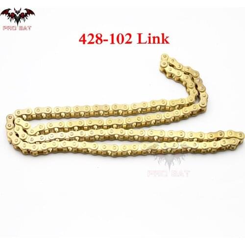428 x 102 Gold Drive Chain for Hon-da Ya-maha Ka-wasaki Su-zuki Pit Dirt Bike Motorcycle ATV PRO BAT New