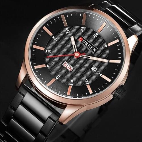 2018 CURREN Men Watch Top Brand Luxury Business Quartz Wristwatches Male Fashion Casual Date Week Analog Clock Relogio Masculino