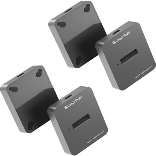 Blueendless Dual bay SSD m.2 case usb 3.1 PCIe NVME/NGFF with M Key/B&M Key SSD enclosure Solid Disk case ssd docking station
