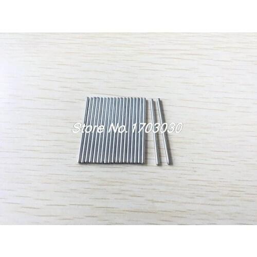 Toy Car Frame Parts Round Stainless Steel Straight Rod Bar 25mm x 2mm 40 Pcs