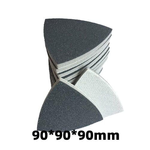 1PCS Triangle Flocking Sponge Sanding Disc Sandpaper 90*90*90MM 300-3000 Grit Abrasive Tools For Polishing Wet/dry Red Grinding